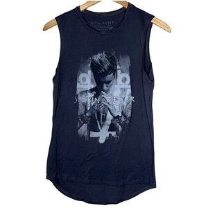 Justin Bieber Graphic 2016 Sleeveless Concert Tee Size Medium